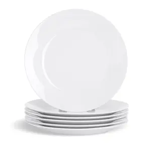 Argon Tableware - Classic Dessert Plates - 19cm - Pack of 6 - White