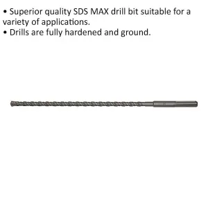 High-Performance 16mm x 540mm SDS Max Drill Bit for Masonry