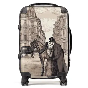 Victorian Lovers On A London Street Suitcase - Cabin