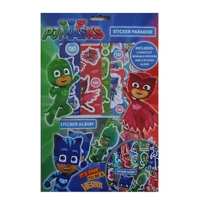 PJ Masks Reusable Characters Sticker Sheet Set Multicoloured (One Size)