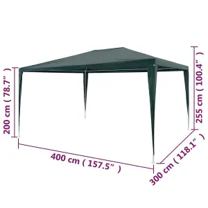 Berkfield Party Tent 3x4 m PE Green