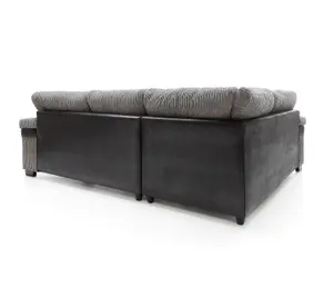 Samson Corner Sofa in Grey Left Facing