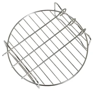 SPARES2GO 7" Round Shelf Rack for Halogen Oven Cooker Mini + Skewers