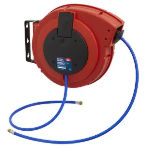 Sealey Retractable Air Hose Reel HD Mechanism 10m 10mm ID PU Hose SA895