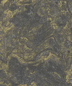 SK Filson Gold and Black Marble Foil Wallpaper