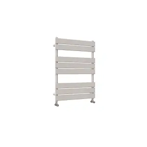 Designer Vertical White Single Panel Towel Radiator (H) 800mm x (W) 600mm, 1928 BTU.