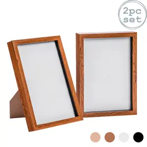 Nicola Spring - 3D Box Photo Frames - A4 (8 x 12") - Pack of 2