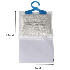 6 Hanging Wardrobe Dehumidifier - Moisture Absorber - With Hydrophilic Crystals - Remove Dampness & Humidity