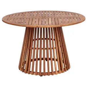 Garden Table Wood Light Wood AGELLO