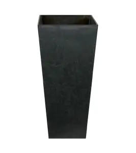 Recycled Outdoor Vase Ella black H70Cm D35Cm