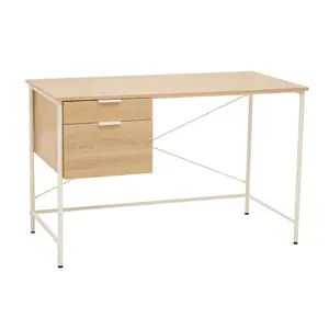 Interiors by Premier Bradbury Natural Oak Veneer Desk With Drawers