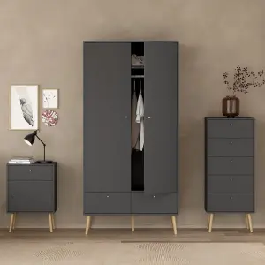 Cumbria Wardrobe with 2 Doors + 2 Drawers