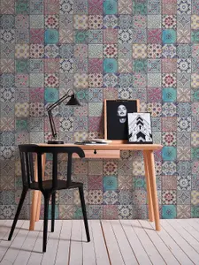 A.S. Creation Bude Moroccan Tile Effect Wallpaper 362051