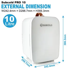 Subcold Pro 10L Mini Fridge White