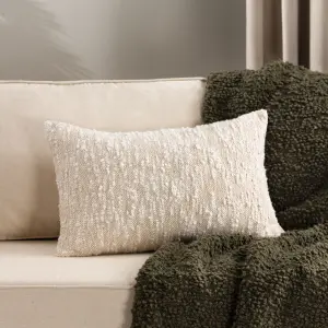 Hoem Eloise Boucle 100% Cotton Feather Filled Cushion