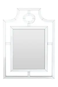 Interiors by Premier Nicolette Cut Out Design Silver Wall Mirror