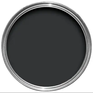 Farrow & Ball Modern Pitch Black No.256 Eggshell Paint, 750ml