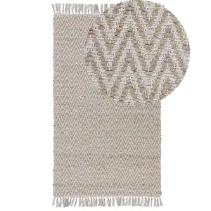 Jute Area Rug 80 x 150 cm Beige AFRIN