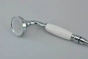 Round Traditional Handset For Shower Handset For Bath Mixer Tap Shower Chrome Finish