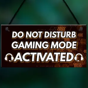 Red Ocean Gaming Christmas Gifts DO NOT DISTURB Sign Novelty Gamer Boys Bedroom Accessories Gifts For Boys