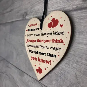 Special Gift For Friend Wooden Heart Positive Quote Friendship Sign Best Friend Gift For Her Keepsake