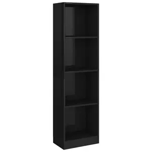 Attwood Bookcase Sonoma Oak/White / 142cm H x 40cm W x 24cm D