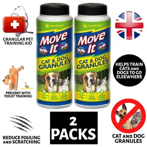 2X PestShield Move It Cat & Dog Garden Repellent 240g