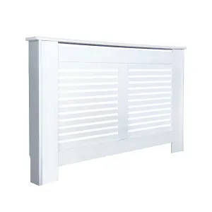 Suffolk Medium White Radiator cover 900mm(H) 1195mm(W) 200mm(D)