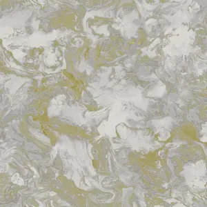 Liquid Marble Wallpaper Gold / Grey Debona 6364