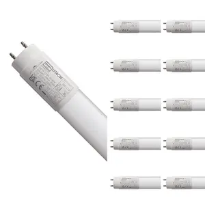 Crompton Lamps LED 4ft T8 Tube 17.5W (10 Pack) Cool White Opal