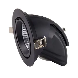 Luminosa Axial CCT 30W Round Recessed Downlight Matt Black Paint