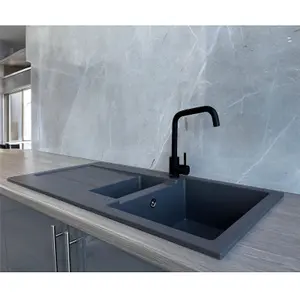 Liquida ELL15GR 1.5 Bowl Comite Reversible Inset Grey Kitchen Sink With Wastes