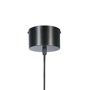 GoodHome Apennin Matt Black Pendant ceiling light, (Dia)350mm