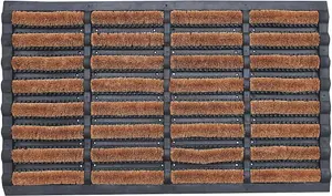 Coco & Coir Door Mat Outdoor Heavy Duty Weather Resistant Front Doormat 45 x 75 cm TOUGH GUY