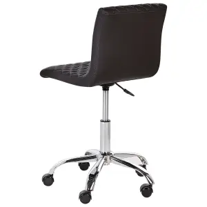 Beliani Retro Desk Chair Black ORLANDO