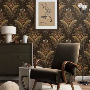 Galerie Mulberry Tree Bronze Floral Leaf Wallpaper Roll