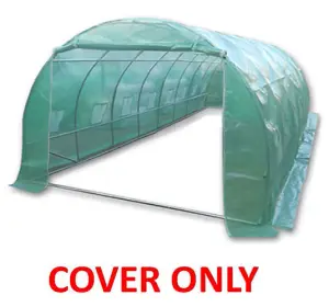 8m x 3m (27' x 10' approx) Pro+ Green Polytunnel Replacement Cover