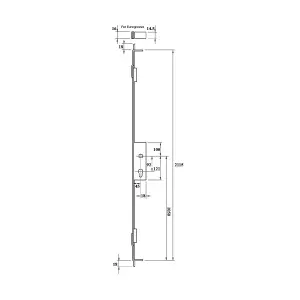 ERA Subservient Espag Lock 45mm Backset - Stainless Steel