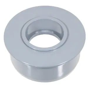 SPARES2GO 110mm Soil Pipe Reducer + 50mm Boss Adaptor Solvent Weld Waste Push Fit Seal Kit (Grey)