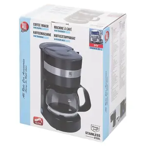 URBNLIVING 24Volt Truck Lorry Travel Coffee Machine Maker Kettle Camper Van 0.65L Serves 4-6 Cup