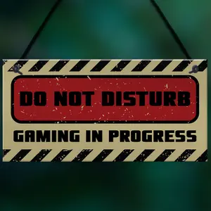 Do Not Disturb Gaming Sign Hanging Gaming Room Sign For Man Cave Gamer Room