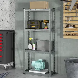 Costway 4-Tier Garage Storage Shelves Adjustable Heavy Duty Metal Storage Shelving Unit 71 x 31 x 152 cm