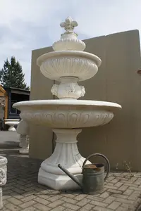 Very Large 3 Tier Lion Head Fountain