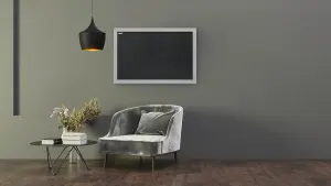 ALLboards Chalkboard in grey frame 90 cm x 60 cm