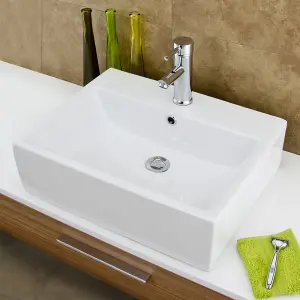 Europa Zeus 540x415 1th White Ceramic Counter Top Basin