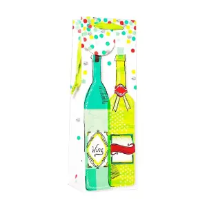 Simon Elvin Standard Contemporary Bottle Gift Bag (Pack Of 6) Bottles (One Size)