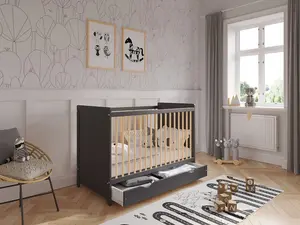 Tokyo cot bed 120x60cm with drawer