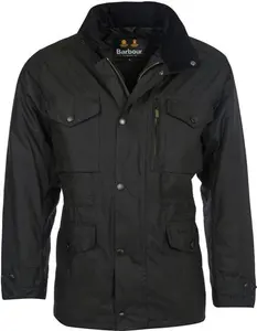 Men's Barbour Sapper Waxed Jacket - Black - UK: S