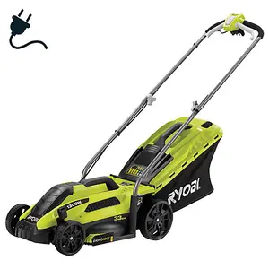 Ryobi 1300W Mains Corded 33cm Lawn Mower RLM13E33S - CORDED 240V ELECTRIC