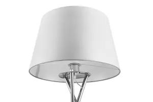 GoodHome Gooban Chrome effect Floor & table lamp